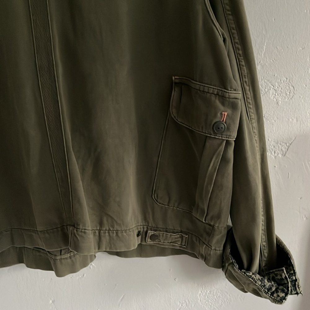 Anthropologie Olive Green Utility Jacket - Picture 6 of 9
